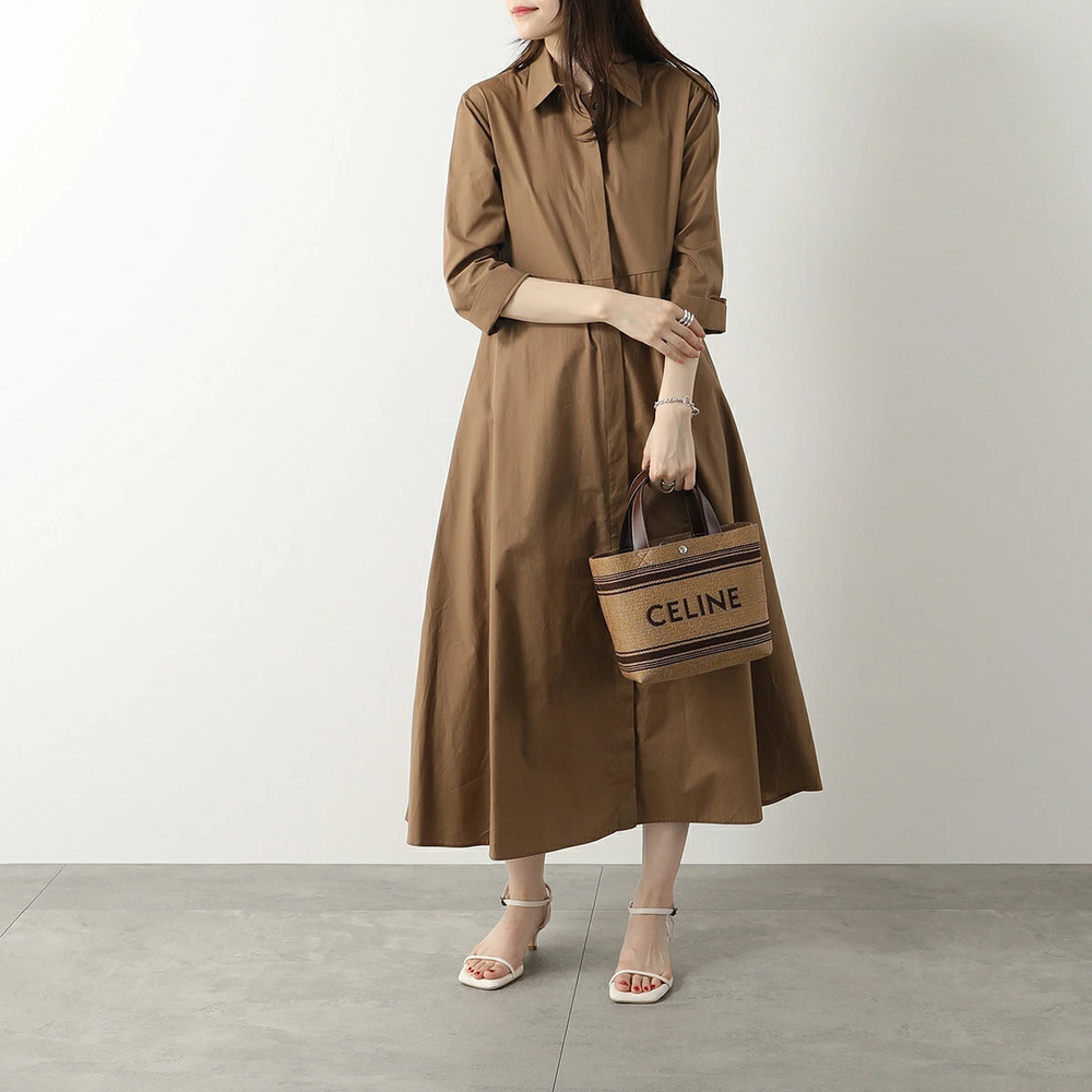 Celine Cabas 2way Shoulder Bag Chestnut